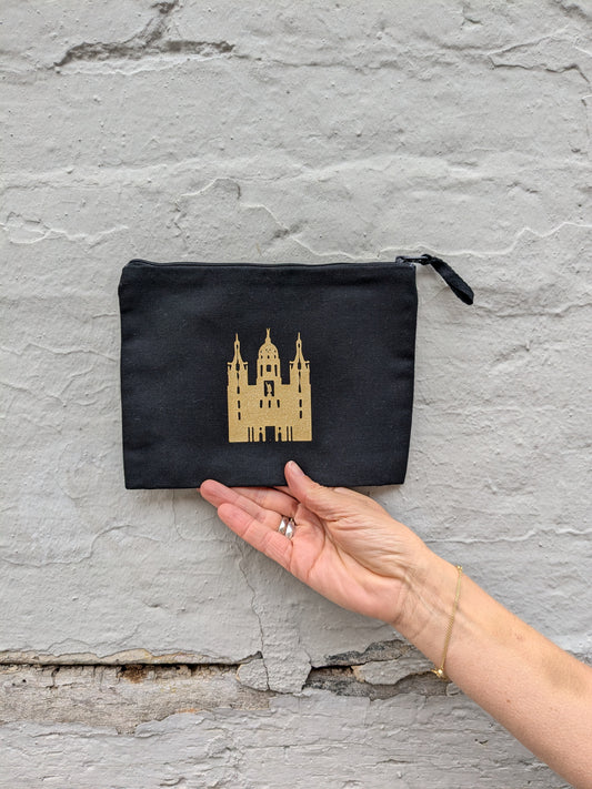 Kleine Tasche schwarz mit Schweriner Schloss